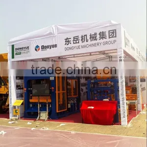Algeria Low Price Full Automatic Production Line of Concrete Hollow Block Making Machine QT4-15 thumbnail-4