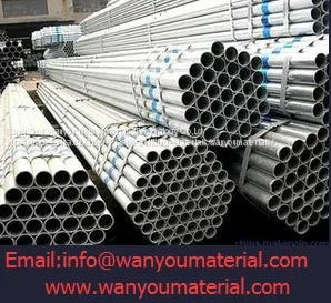 Сварная горячедувковая оцинкованная стальная труба info@wanyoumaterial.com thumbnail-1