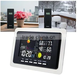 3 Wireless Sensors Weather Station Indoor Outdoor Temperature Thermometer With WWVB DCF RCC Receiver thumbnail-4