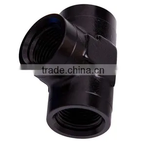 3/8 Inch Aluminum Black Npt Thread Connection Female Pipe Tee thumbnail-1