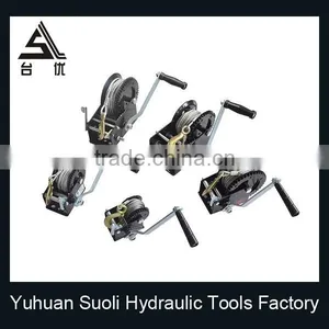 Manufacturing 1200lbs Galvanized Manual Jeep Winch With Strap thumbnail-4