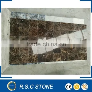 Dark Emperador Marble Brown Flooring Tiles thumbnail-1