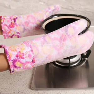 Color Printing Baking Glove Silicone Mitt for Bake thumbnail-3
