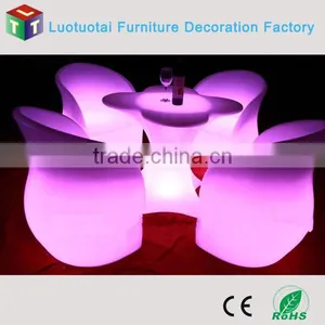 Wireless Remote Control Led Furniture Set RGBW Color Change Led Bar Table and Led Chair thumbnail-4