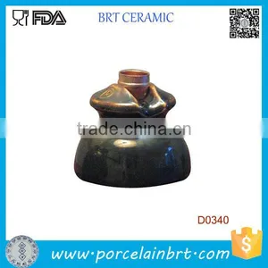 Skirt Shape Galvanization Ceramic Candle Stand thumbnail-1