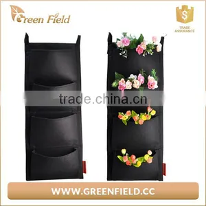 Vetical Garden Planters Black Fabric Vertical Garden Wall Hanging Flower Pots thumbnail-4