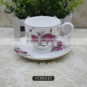 Porcelain Mini Coffee Cups With Saucer,white Color Tea Cup thumbnail-1