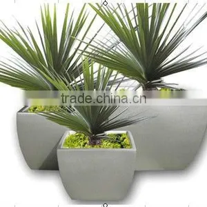 Garden Portable Fiberglass Flower Vase Planter Pot thumbnail-1