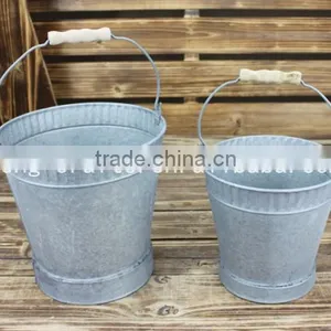 Galvanized Steel Flower Bucket thumbnail-1