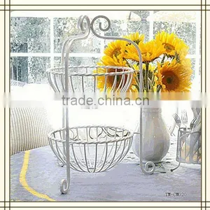 Hot Sale 2-tier Iron Wire Fruit Rack thumbnail-1
