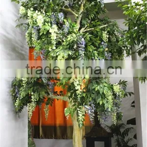 Home Garden Deco 50cm to 400 cm Hight Artificial White Large Chinese Wistaria EDHS1501 1604 thumbnail-4
