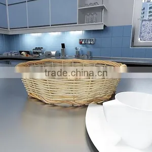 RH-YF32 Wholesale Round Shape Storage Rattan Small Bread Basket thumbnail-1