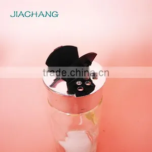 80ml Glass Salt and Pepper Sugar Packaging Bottle With Butterfly Lid thumbnail-2