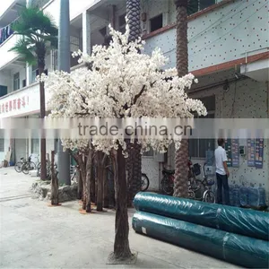 SJ201710221 Artificial Plastic Silk Cherry Blossom Lighted Tree for Indoor or Outdoor thumbnail-3