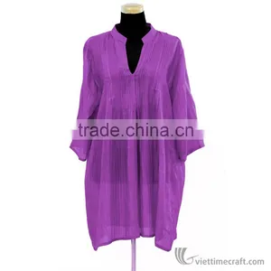 High Quality Silk Dress With Various Colors and Sizes for Women. 100% Handmade in Vietnam thumbnail-2