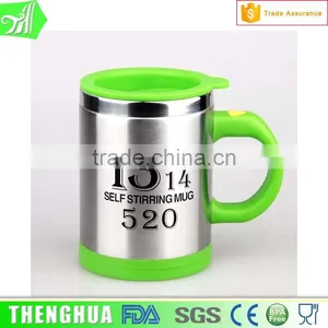 Battery Powered Coffee Cup Warmer Stainless Steel Electric Mug Coffee Cup With Handle thumbnail-1