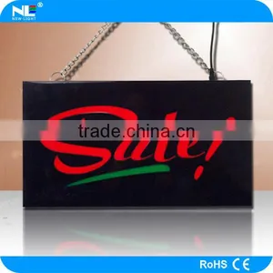 Semi-outdoor Color Changing LED Resin Sign Environmental-friendly LED Open Sign Acrylic Panel LED Display Sign thumbnail-4