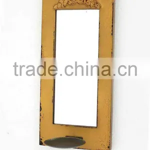 Wall Candle Holder With Metal Base in Yellow Color thumbnail-1