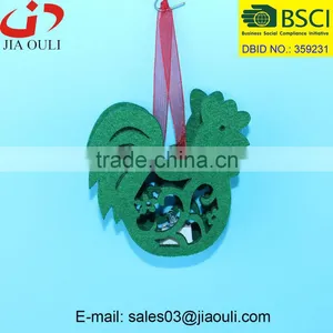 BSCI Audit Factory Unique Design Easter Decorations With LED Light Non-woven Chicken Hanger thumbnail-4