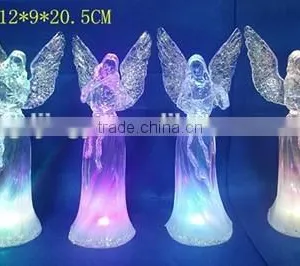 Led Plastic Acrylic New Christmas Angel Figurines Statue for Sale thumbnail-1
