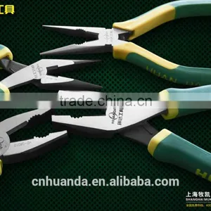 Combination Plier Carbon Steel Mini Flat Nose Pliers Spring Loaded thumbnail-1