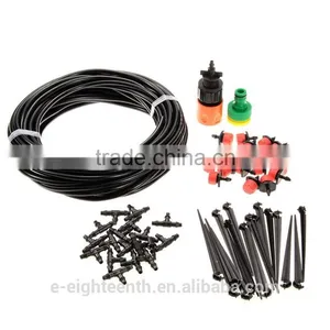 2016 Popular Garden Farm Balcony 15m 20pcs Nozzles DIY Mist Spray Kits Water Drip Irrigation System. thumbnail-1