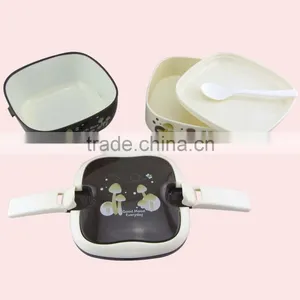 Double Layers Portable Square Plastic Bento Lunch Box thumbnail-3