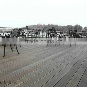 20MM Thickness Abrasion-Resistant Outdoor Strand Woven Bamboo Decking Dark Chocolate Color -KE-OS0823 thumbnail-2