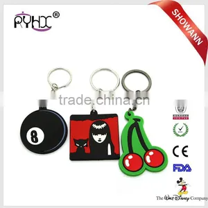 Newest Customized Logo Printed Soft Pvc Key Chain Wholesale thumbnail-1