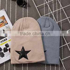 The Five-star Knitted Cap Cap Hat Street Dance Hip-hop Cap to Keep Warm thumbnail-1