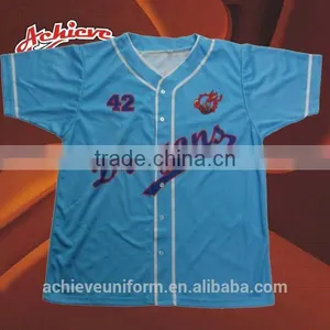 Custom Dry Fit Sublimation Jersey Softball Baseball Shirts thumbnail-5