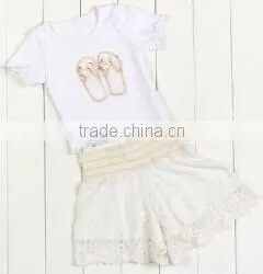 2017 Kids Stocks Cute Baby Girl Summer Sleeveless2 Pcs Baby Clothes/ Clothing thumbnail-1