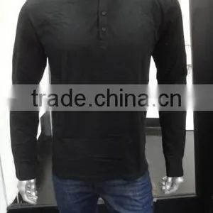 Branded Mens Henley Neck Surplus T-Shirts With Fold Up Sleeves thumbnail-3