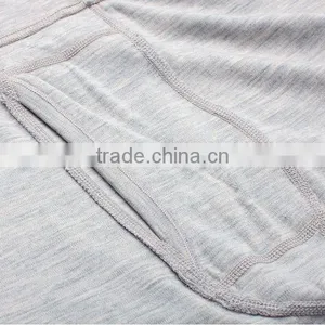Custom Men's Male 100% Pure Merino Wool Outdoor Winter Athletics Sports Fleece Base Layer Thermal Warm Underwear Midweight Tops& thumbnail-5