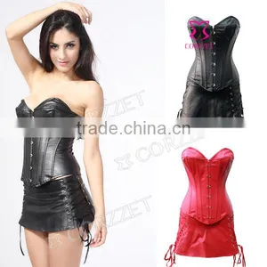 Hot Sale Girls Sexy Full Body Leater Corset Dress thumbnail-1
