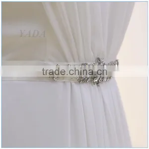 New Fashion Jewel Beaded Sleeveless Chiffon Weddings Bridesmaid Dresses Long thumbnail-6