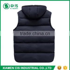 Morden Fashion Korean Style Zip Up Youth Mens Winter Duck Down Vest for Sale thumbnail-5