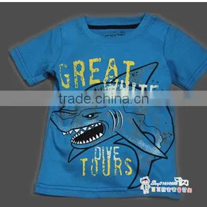 Boys Short Sleeve Cotton T-shirts Kids Summer Tops thumbnail-1