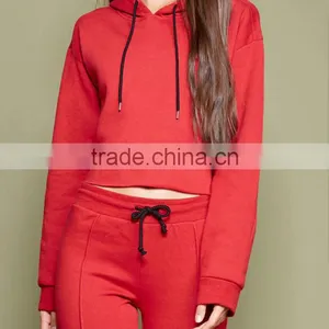 2016 Hot Sale Women Pullover Plain Latest Design Tracksuit thumbnail-3