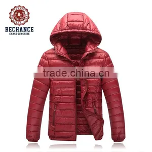 H1028 Mens Red Light Down Jacket Winter Warm Coat Jackets Wholesaler thumbnail-1