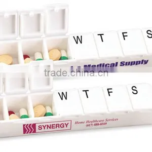 Carry Along All-Week Pill Box - Features a Seven-compartment Capacity With Printed Days and Comes With Your Logo thumbnail-1