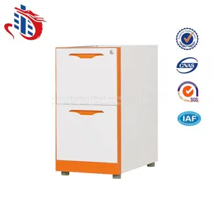 Office Furniture Steel Movable Filing Under Desk 2 Drawer Metal File Cabinet thumbnail-1