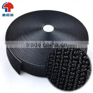 Black and White Nylon Un-napped Loop Fastener Tape With Higher Cycle Life thumbnail-4