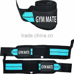 WRIST WRAPS WITH LEATHER LABEL PRINT LOGO thumbnail-1