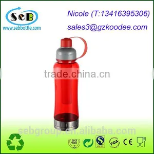 Ice Sticker Plastic Sport Water Bottle, Flip Straw Lid thumbnail-4
