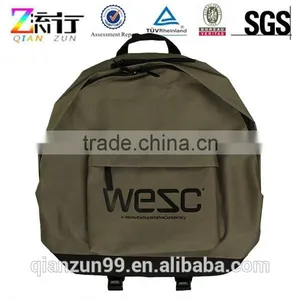 Design Your Own Blank Backpack Bag/olive Green Canvas Backpacks/leisure Trend Oval Backpack thumbnail-1