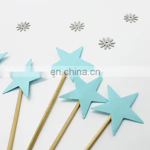 Blue Stars Cupcake Topper Birthday Party Cake Decorations thumbnail-4
