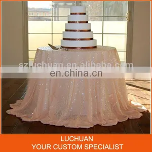 Shiny Sequins Table Decoration Round Tablecloth for Weddings thumbnail-6