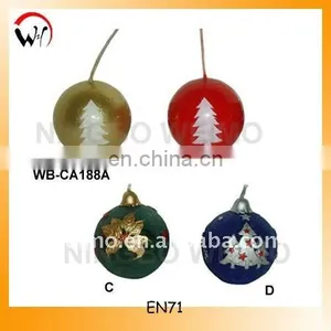 Christmas Ball Candle thumbnail-1