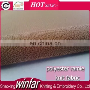 Winfar Textile Hot Sell Knit 96% Polyester 4% Spandex Ramie Women Dress Scuba Fabric thumbnail-1